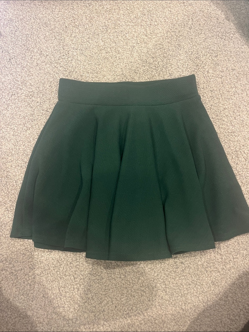 Flared Dark Green Skirt